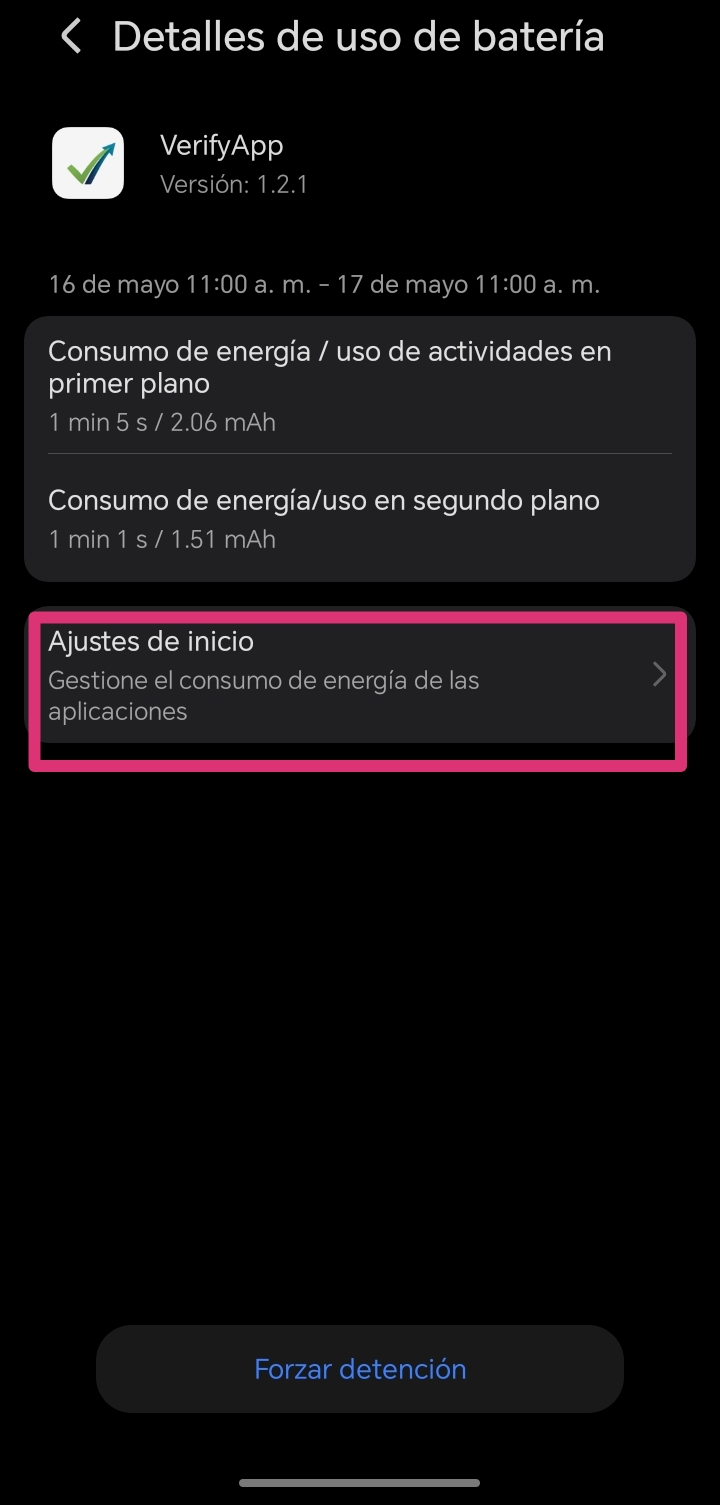 Paso 2: Ajustes de inicio